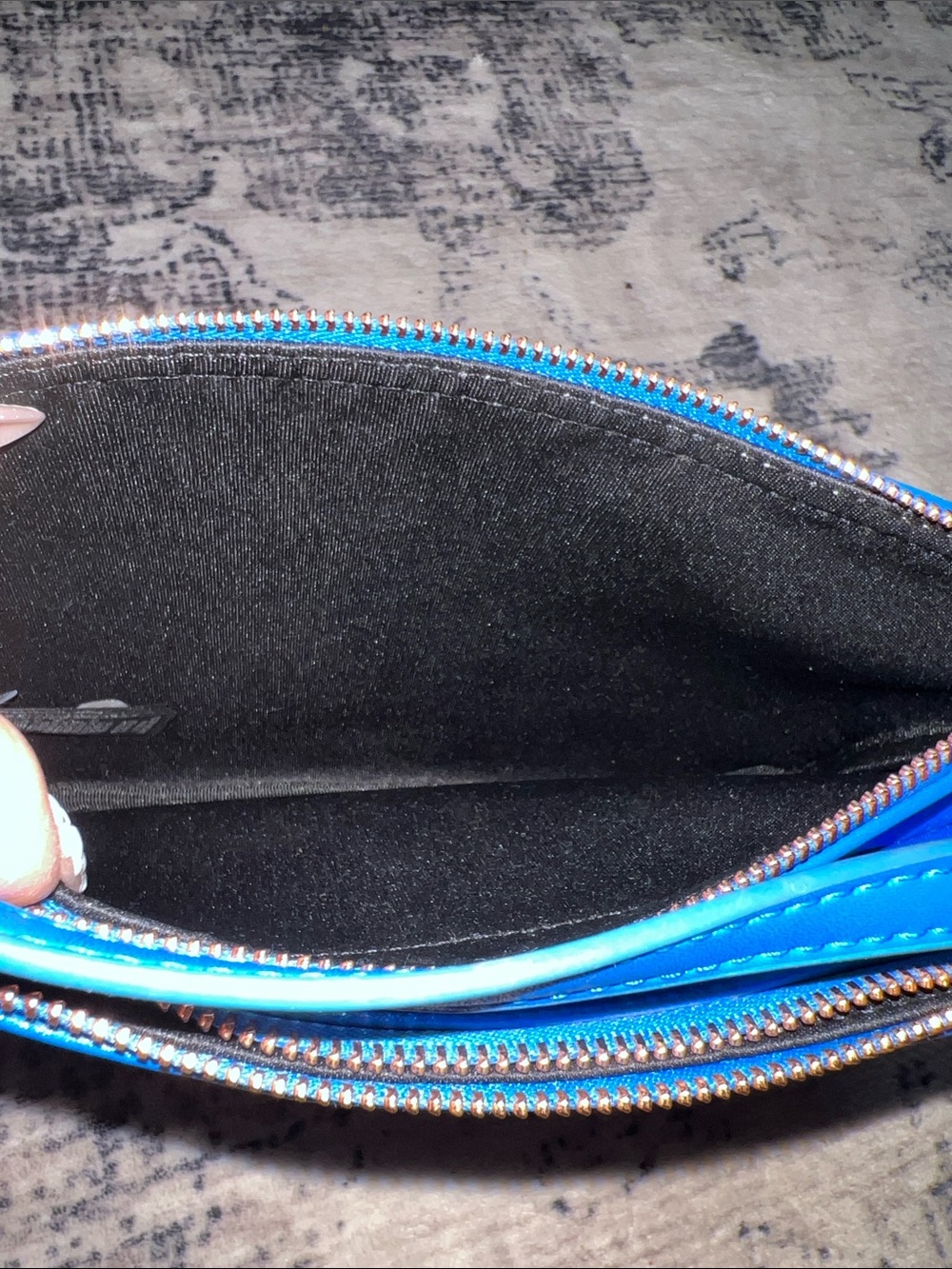 Ted Baker Blue Floral Magnolia Crossbody Bag - Picture 6 of 8